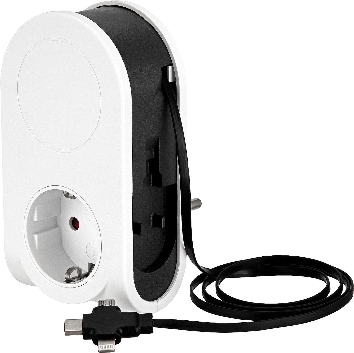 Chargeur USB Flex 3 en 1, Lightning, Micro USB, USB-C, USB-A