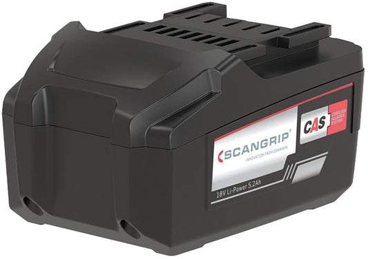 Scangrip® 18 V battery with 5.2 Ah CAS Li-Ion