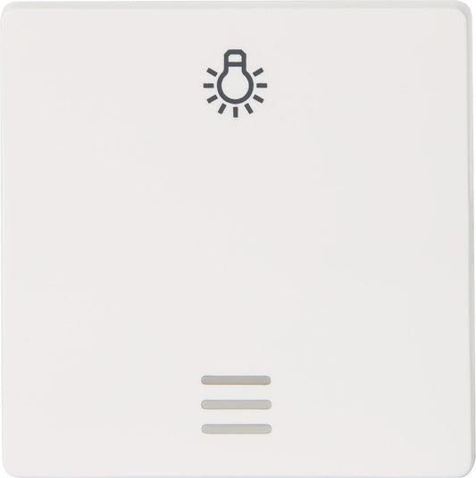 Wippe m. Symbol Licht u. Fenster titanweiss/ 55 mm x 55 mm Schutzart IP20 / 1 Stück