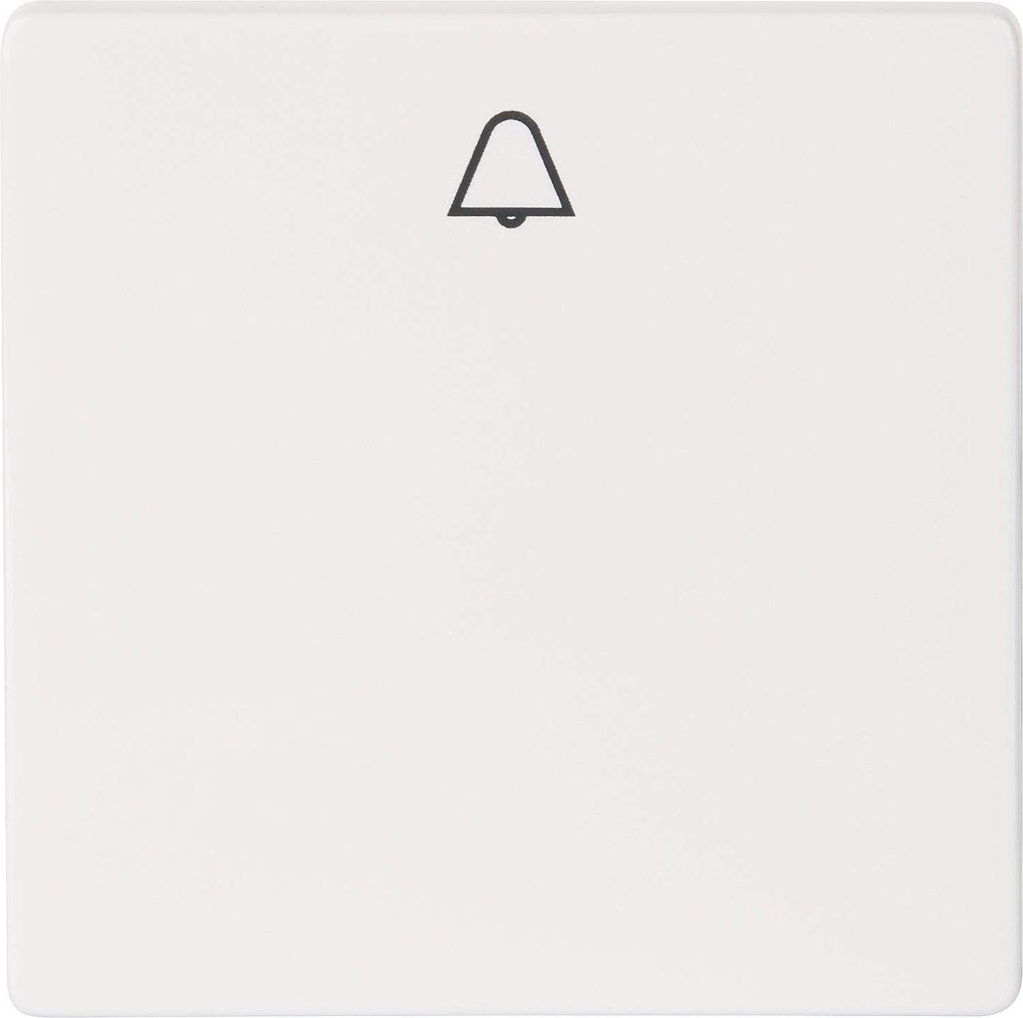 Rocker switch with "bell" symbol, titanium white / 55 mm x 55 mm, protection class IP20 / 1 piece