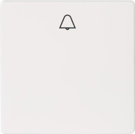 Wippe m. Symbol ,,Glocke'' titanweiss/ 55 mm x 55 mm Schutzart IP20 / 1 Stück