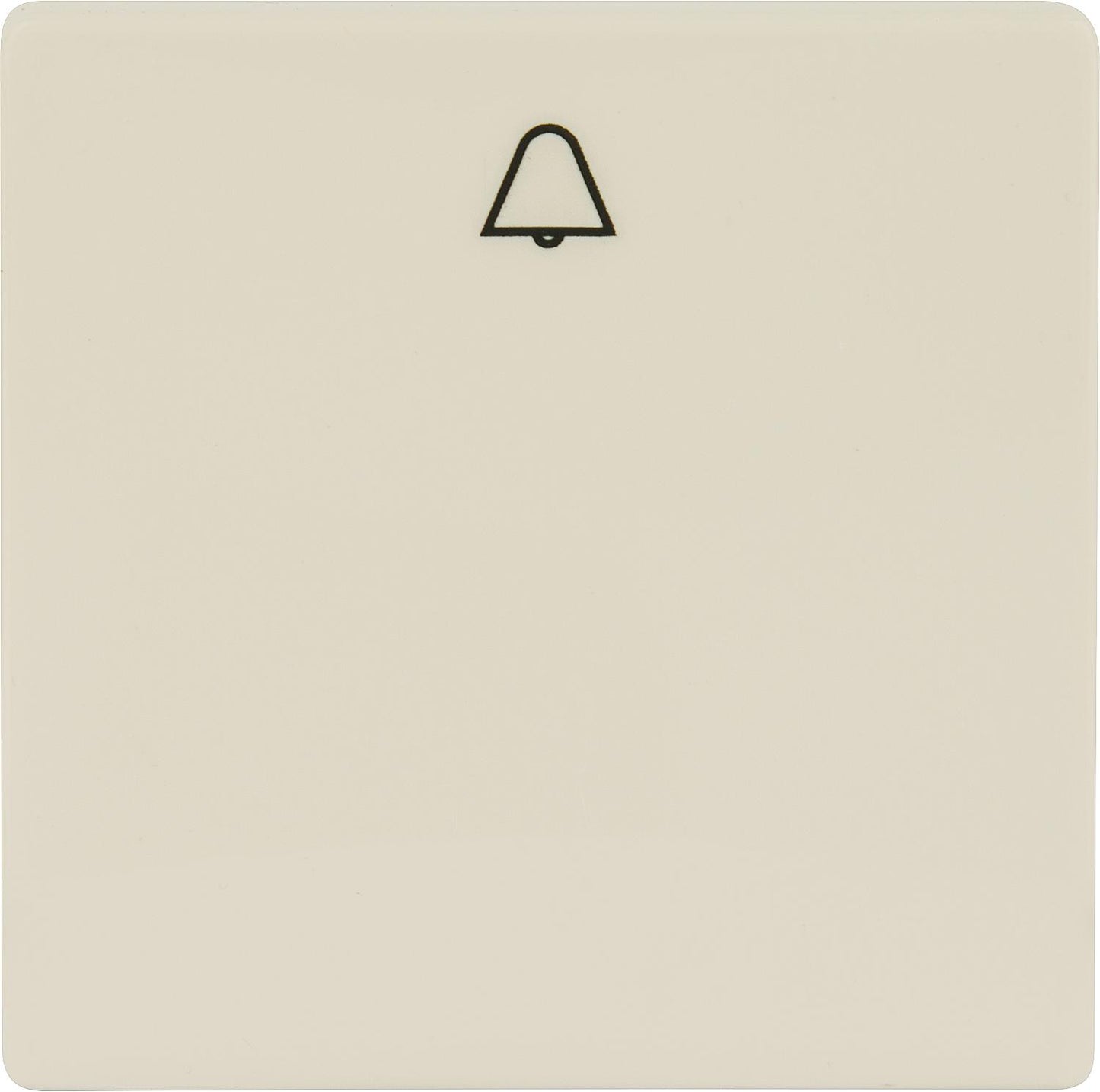 Rocker switch with "bell" symbol, titanium white / 55 mm x 55 mm, protection class IP20 / 1 piece