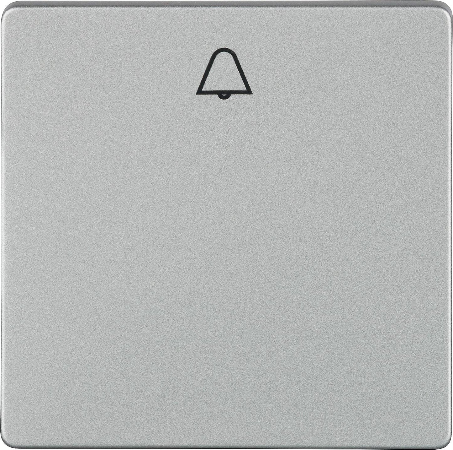 Rocker switch with "bell" symbol, titanium white / 55 mm x 55 mm, protection class IP20 / 1 piece