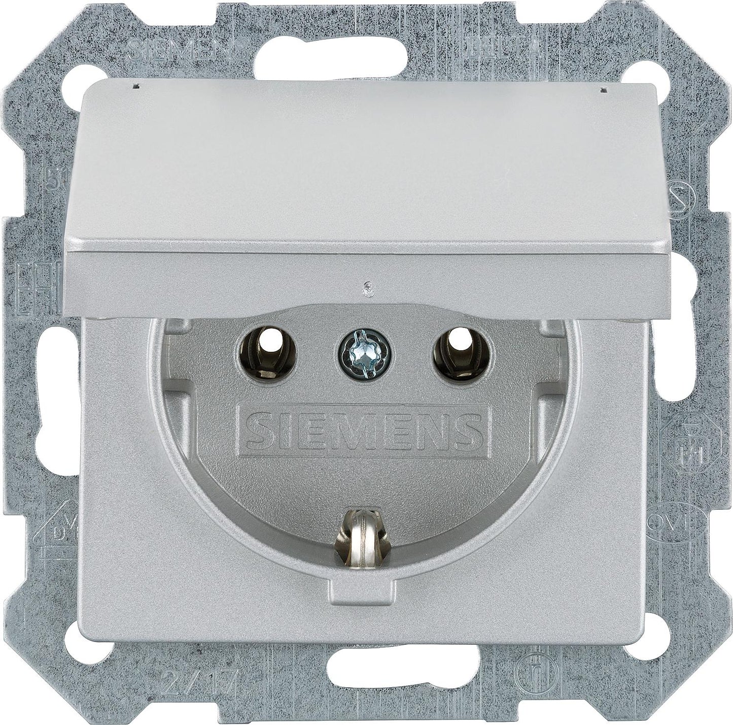 UP-SCHUKO-Steckdose mit Klappdeckel