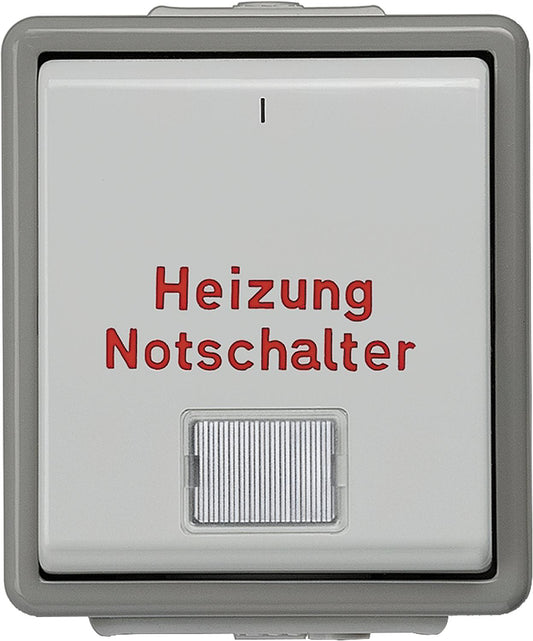 Heizungsnotschalter, IP 44, Feuchtraum Geräteschalter