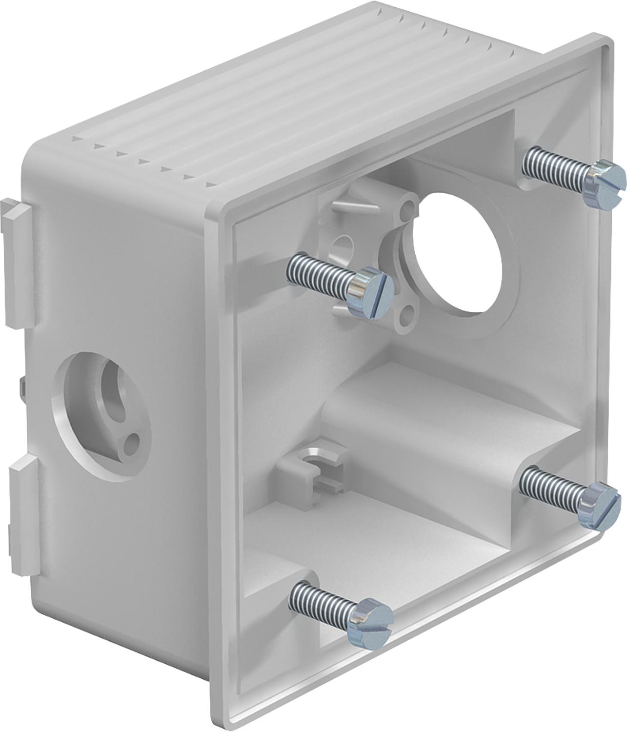 CEE flush-mounted socket 100 x 95 mm type 2392, light grey, 1 piece