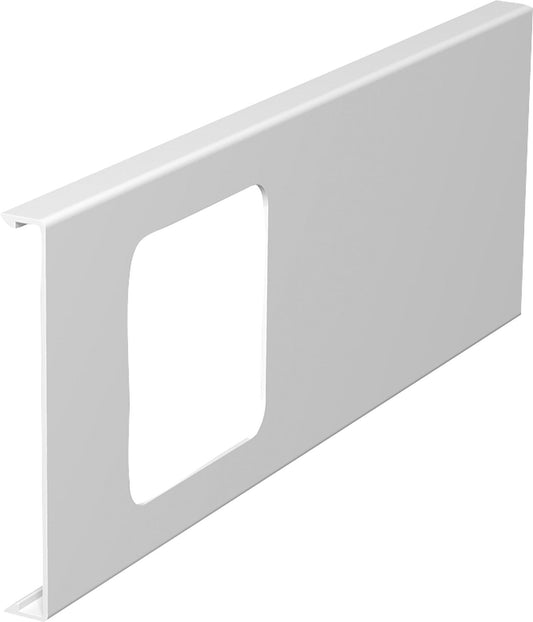 Top part for device box, length 300mm, pure white, type D 2-1/110 / 1 pc.