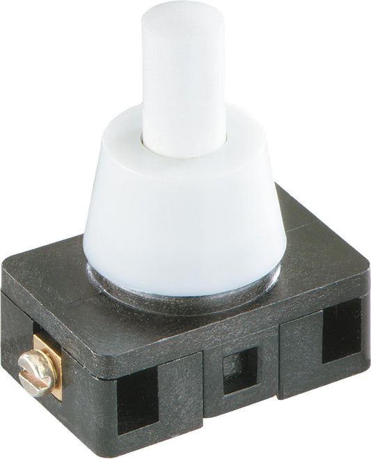 Pushbutton switch 6(2)A, 250V, 1-pole white / 1 piece