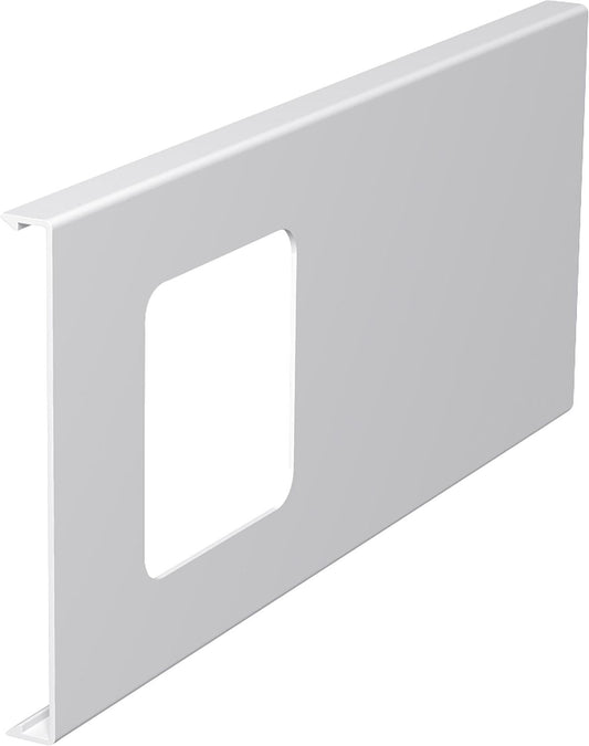 Top part for device box, length 300 mm, pure white, type D 2-1/130 / 1 pc.