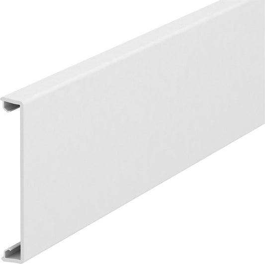 Top section of device installation duct BKOT80W, 80x2000mm, white, pack size = 8 pieces (16 m)