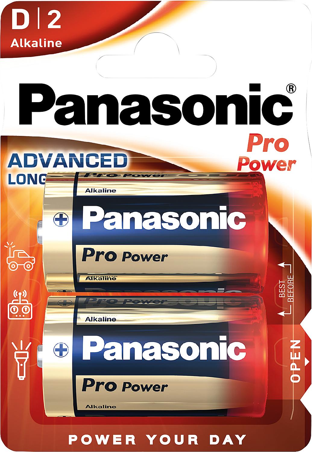 Pile mono Panasonic PRO Power LR20 D, lot de 2.