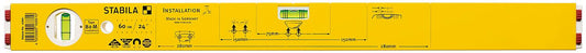 Spirit level installation type 80 M installation/ 60 cm