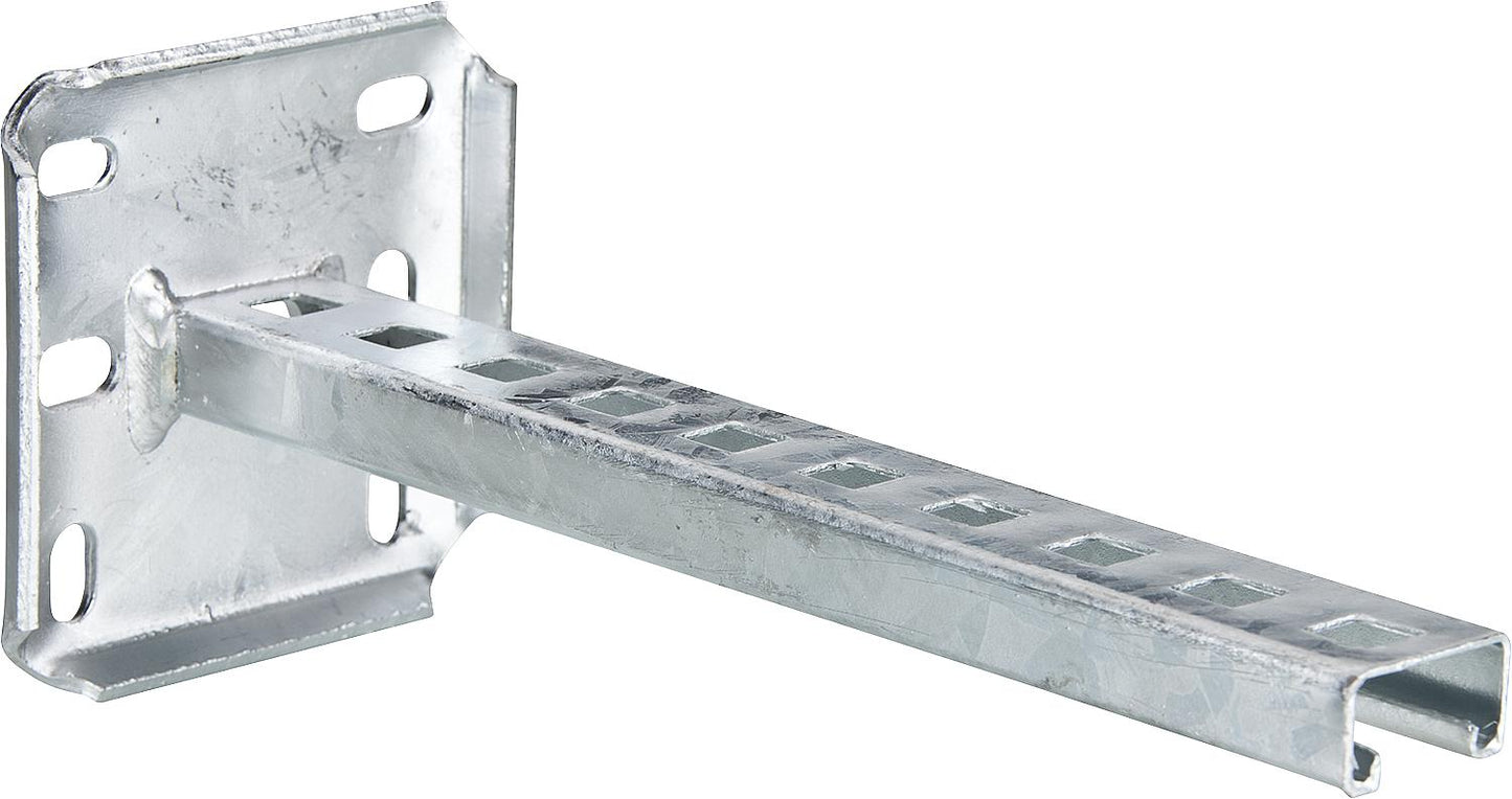 Hanging pole 210mm, galvanized, perforated, 1 piece