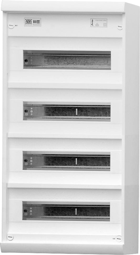 Small distribution board A48A, surface-mounted, 4x12(+2) modules, IP30, without door