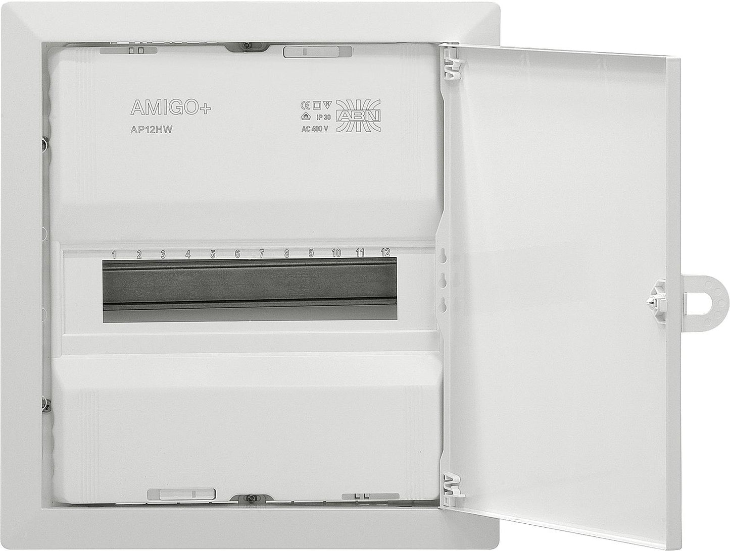 Small distribution board A12UP, flush-mounted, 1x12/14 modules, IP30