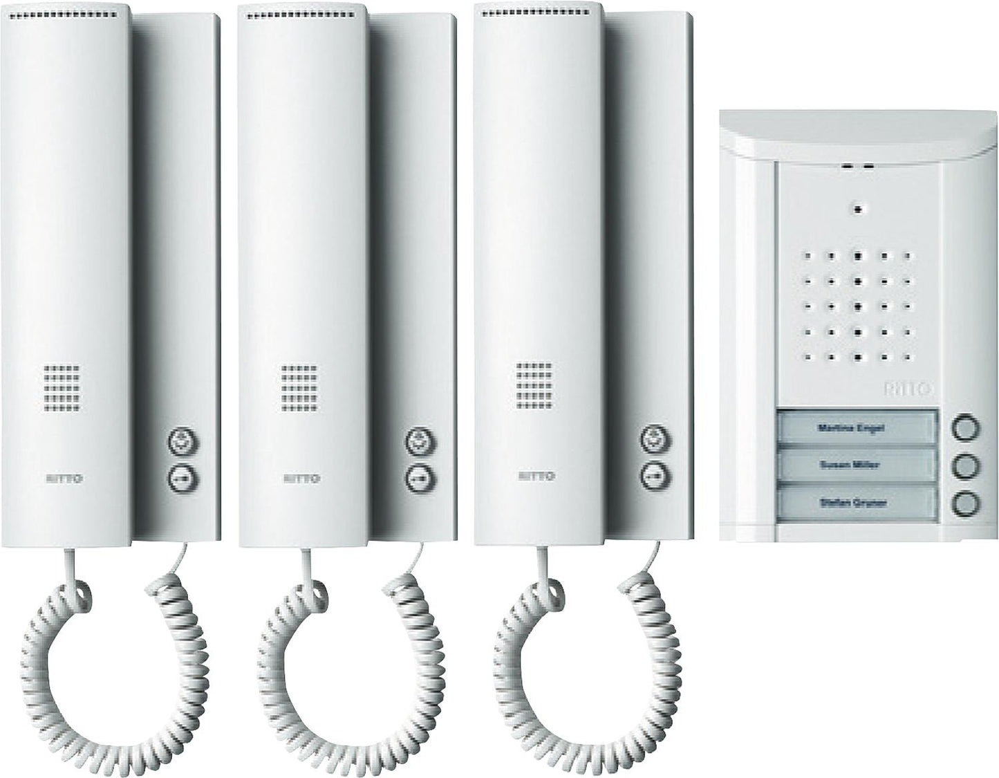 Ritto Entravox 3WE door intercom system, white/white