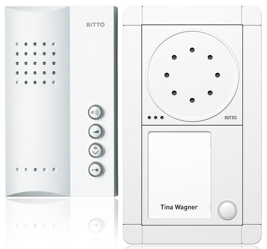 Türsprechanlage Ritto Portier Freisprechstelle 1 WE, weiss/weiss