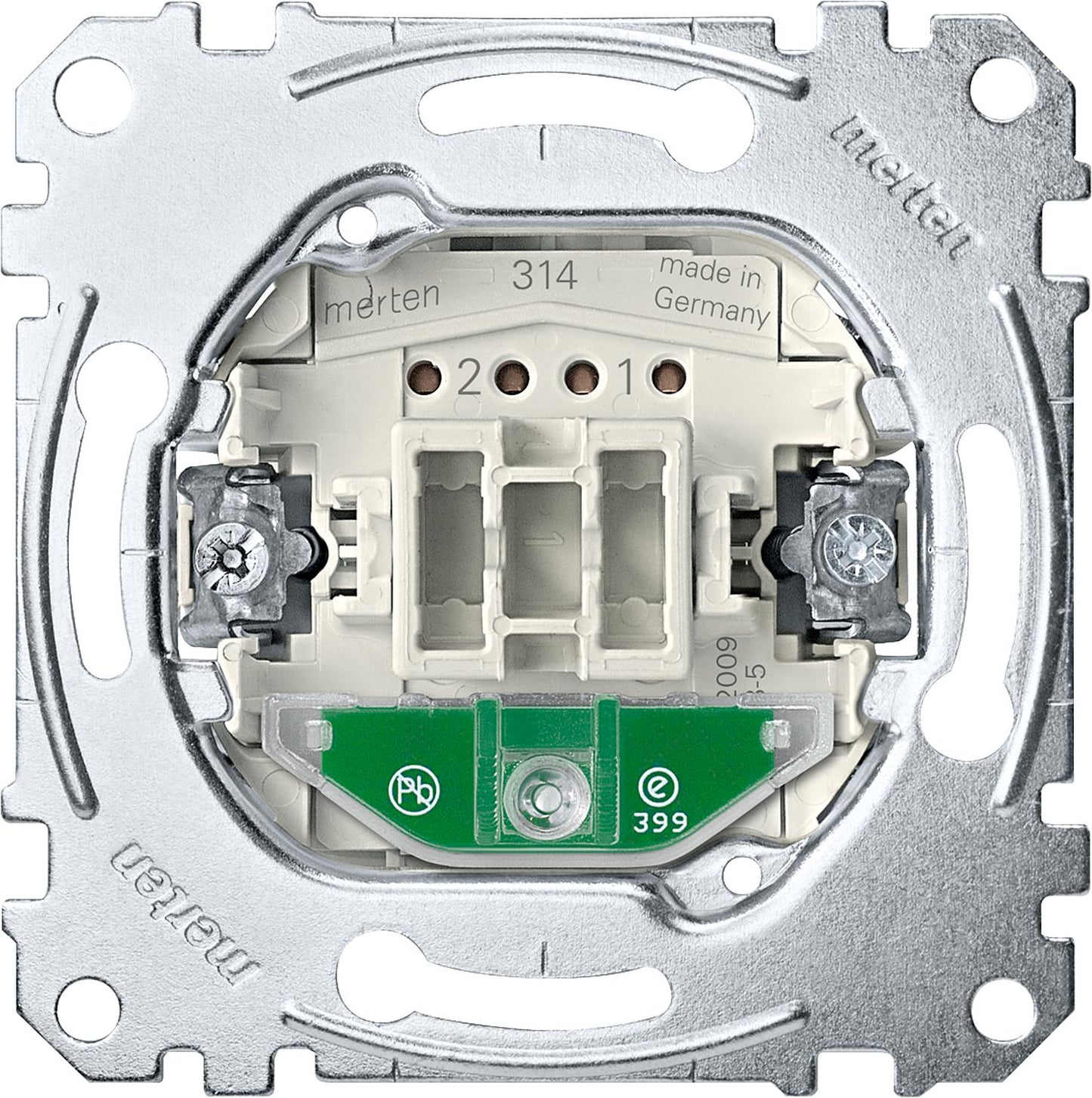 Merten flush-mounted off/changeover control switch, 1-pole, 10 AX, AC 250V, 1 piece