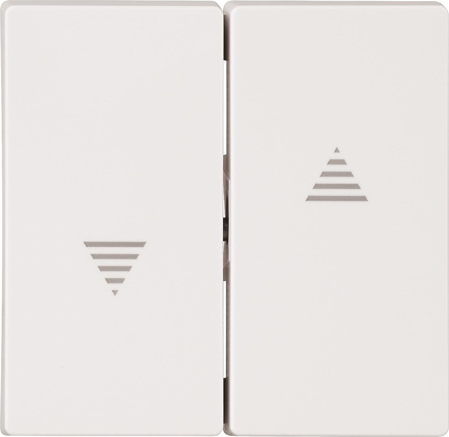 Rocker switch, roller shutter switch and push button Merten, System M, polar white, 1 piece