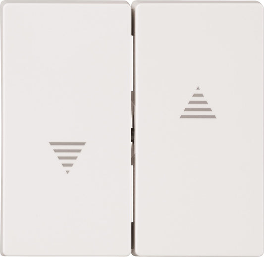 Wippe,Rolladenschalter u.taster Merten, System M, polarweiss, 1 Stück