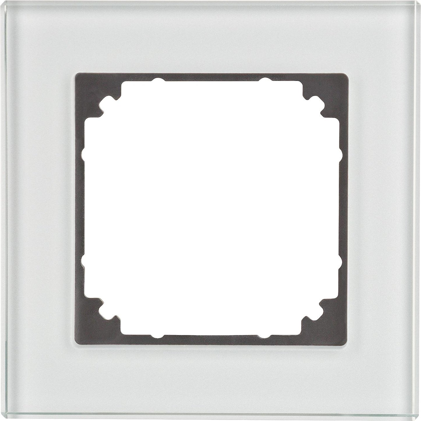 M-Plan, real glass frame diamond silver Merten, single glazing
