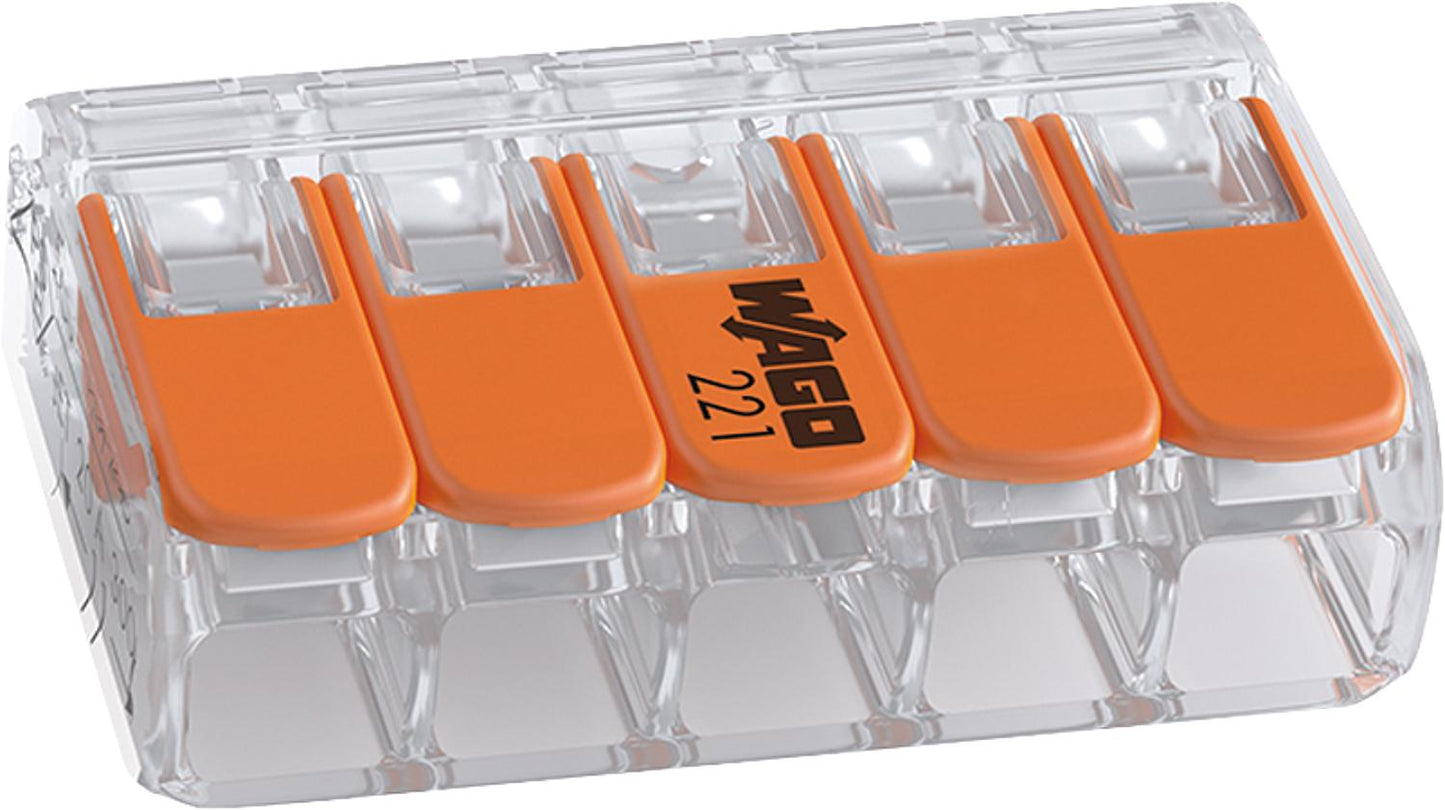 Wago type 221-415 terminal block, pack size = 25 pieces