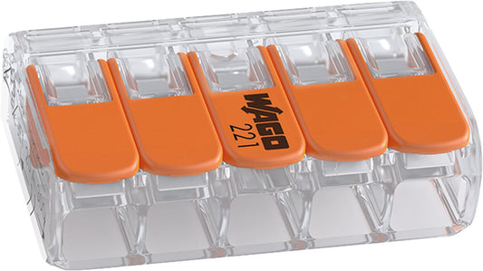 Bornier Wago type 221-415, conditionnement : 25 pièces