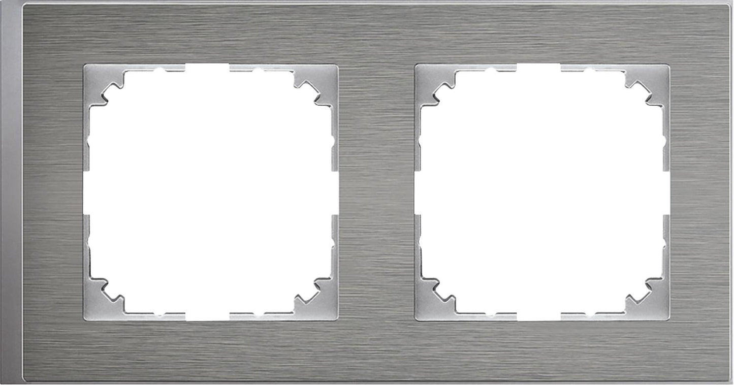 M-Pure, Decor frame, 5-gang, stainless steel