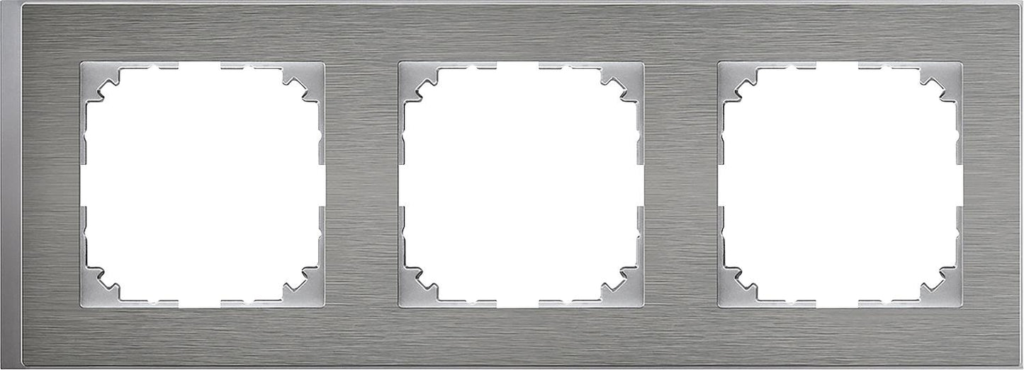 M-Pure, Decor frame, 5-gang, stainless steel