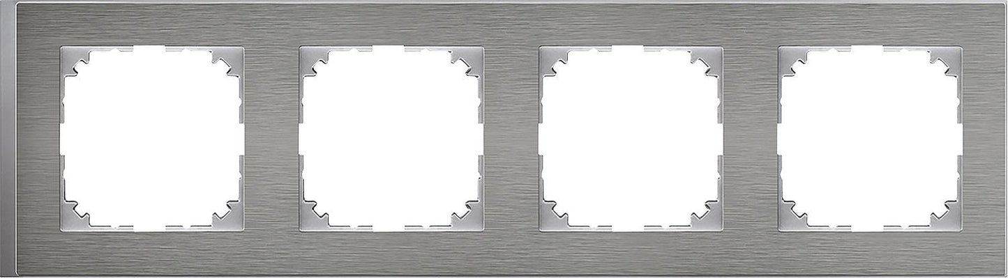 M-Pure, Decor frame, 5-gang, stainless steel