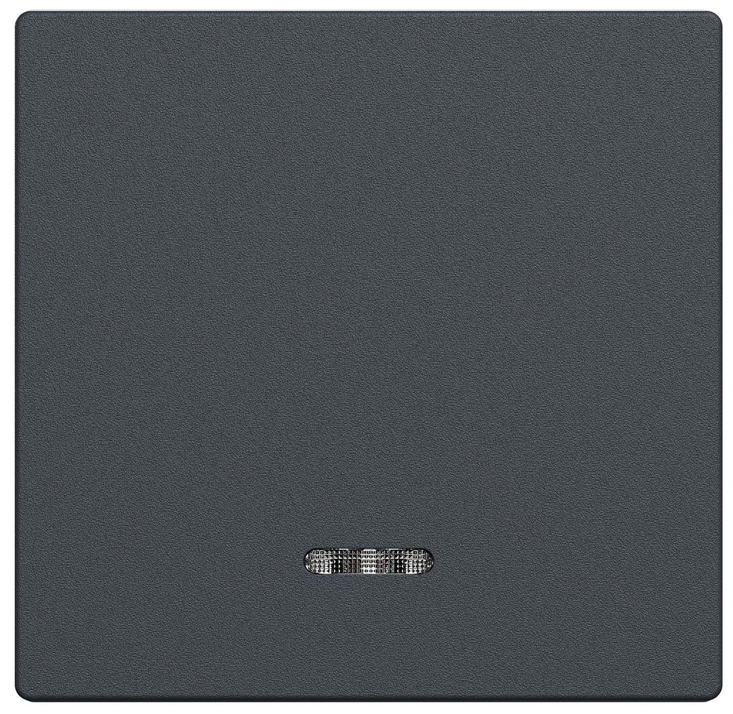 Merten rocker switch with inspection window, System M, aluminium, 1 piece