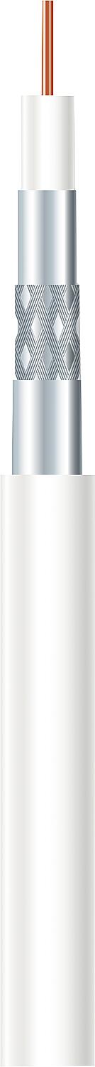 High performance coaxial cable, 75100 AKZ A+ 3-S roll of 100 m