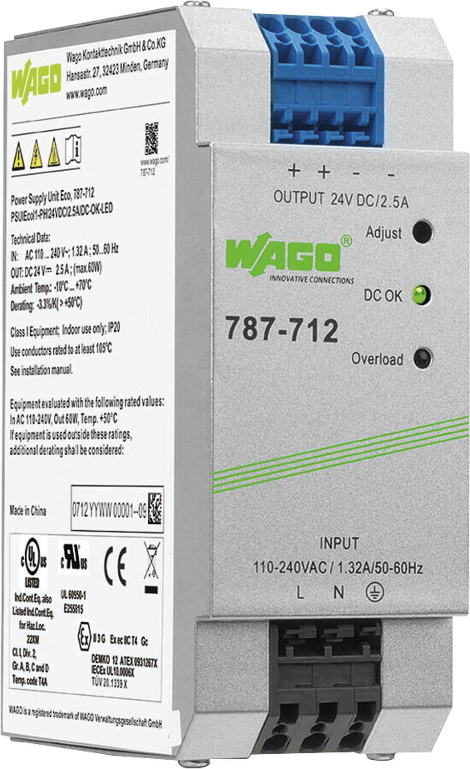 Netzteil Wago Epsitron EcoPower 24V, 2,5A
