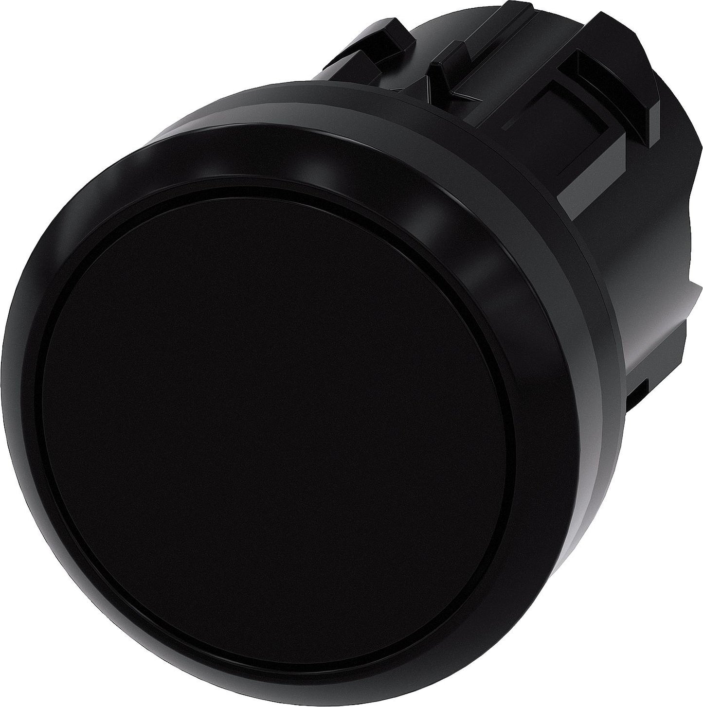 Push button, 22mm, round, black, 3SU1000-0AB10-0AA0