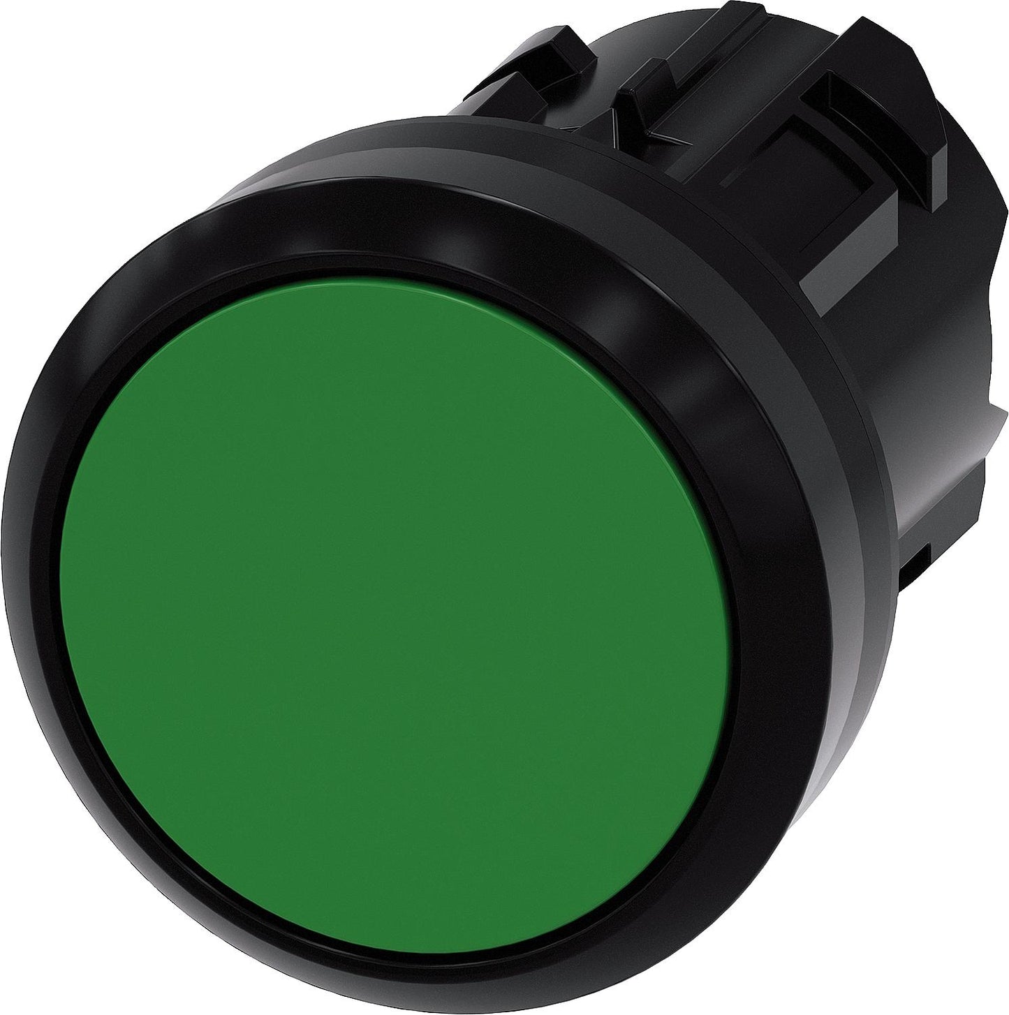 Push button, 22mm, round, black, 3SU1000-0AB10-0AA0