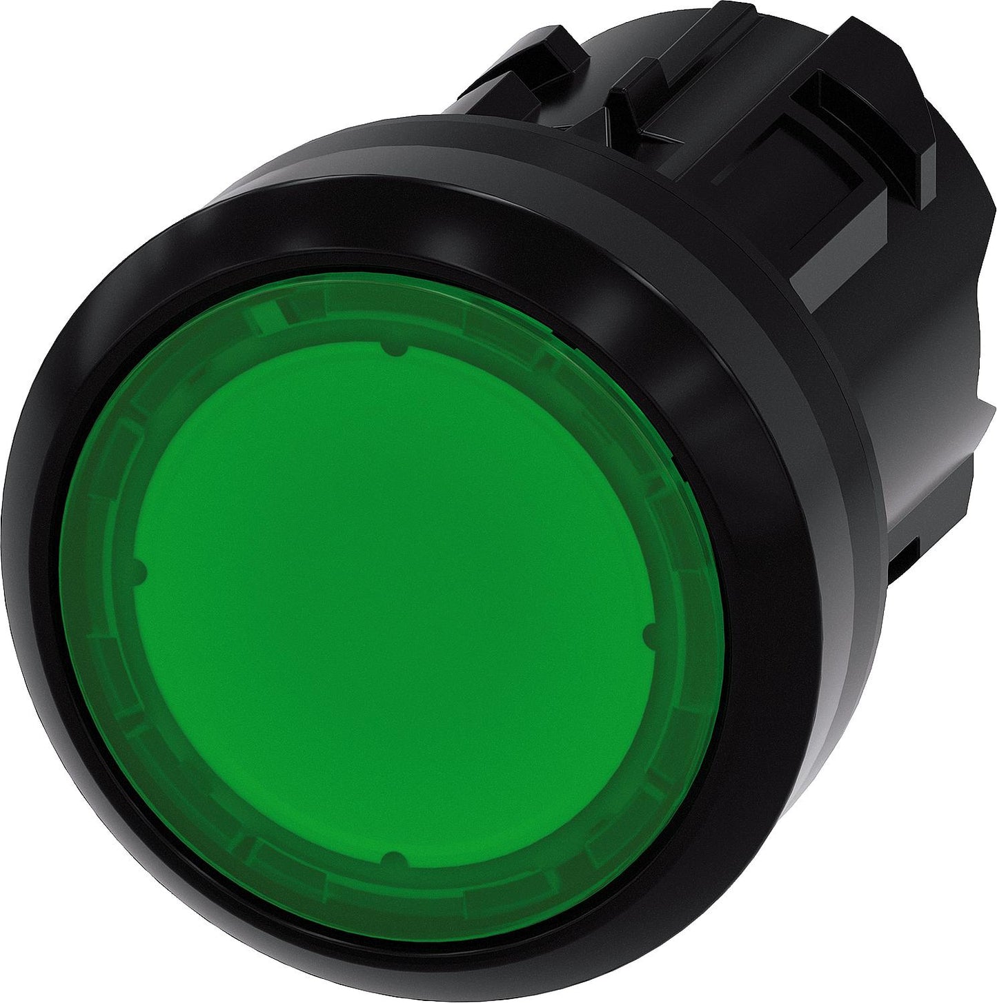 Illuminated push button, 22mm, round, red, push button 3SU1001-0AB20-0AA0
