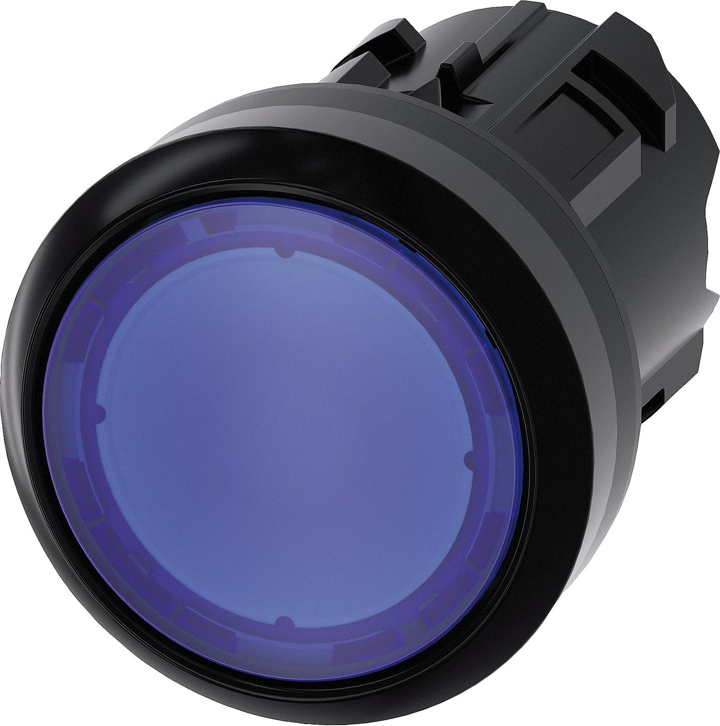 Illuminated push button, 22mm, round, red, push button 3SU1001-0AB20-0AA0