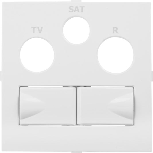 FARO Zentralstück für Multimedia-Dose 701309, Polarweiss