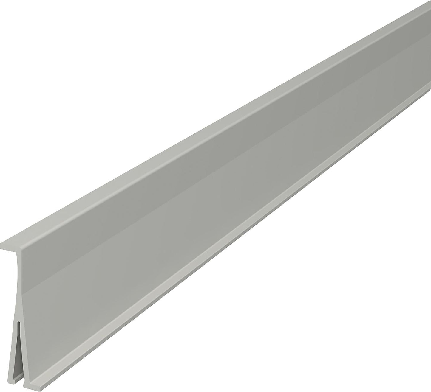 Partition wall type 2371, length 2000mm, light grey, packaging unit = 40 meters