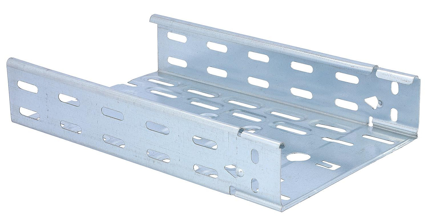 Cable tray 0.6x300x0.75x2000mm perforated, galvanized, SF integrated connector. Pack size = 4 pieces.