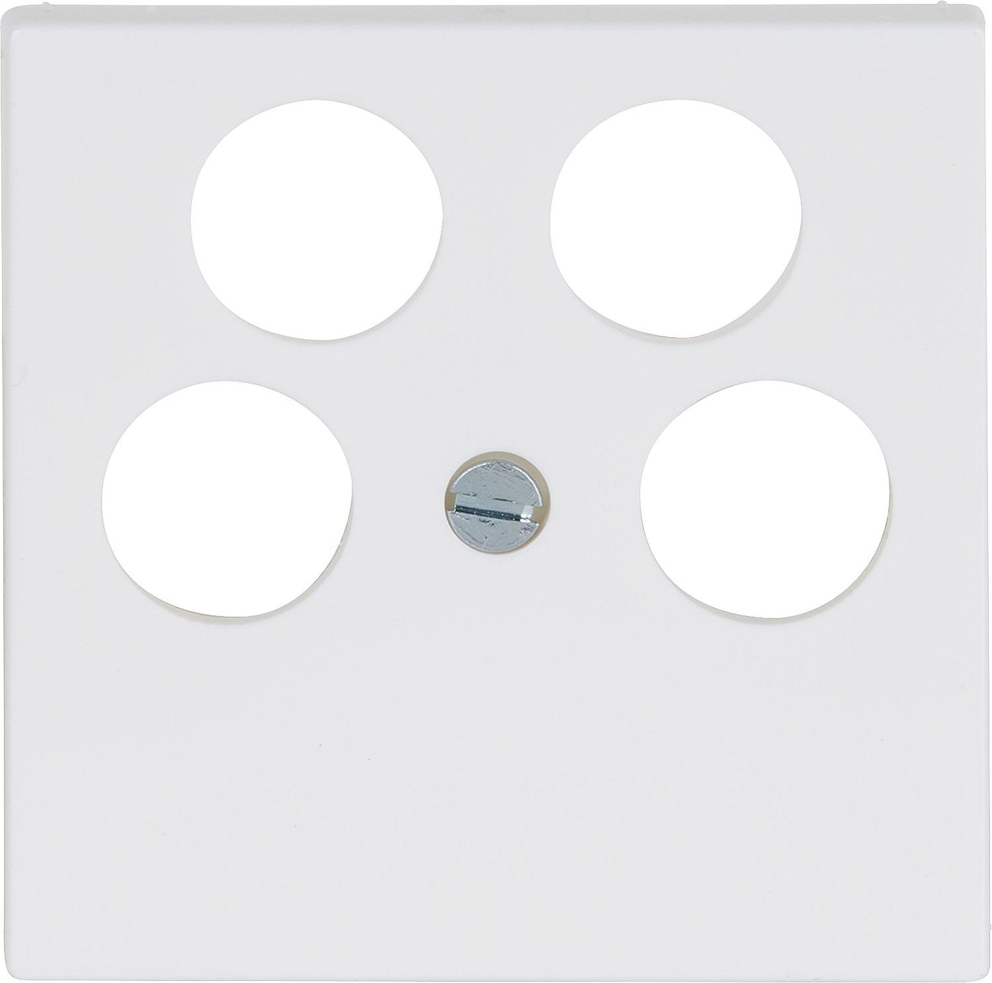 Cover for SAT 4-hole AS500/plus, Jung A561-4SAT2WW Alpine White