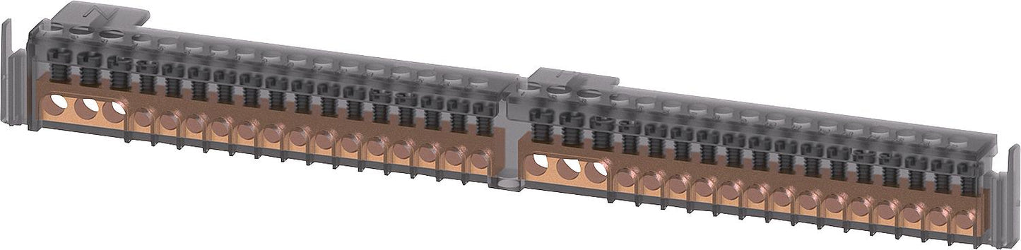 N-PE terminal block Siemens, screw technology, 8GB5008-5KM