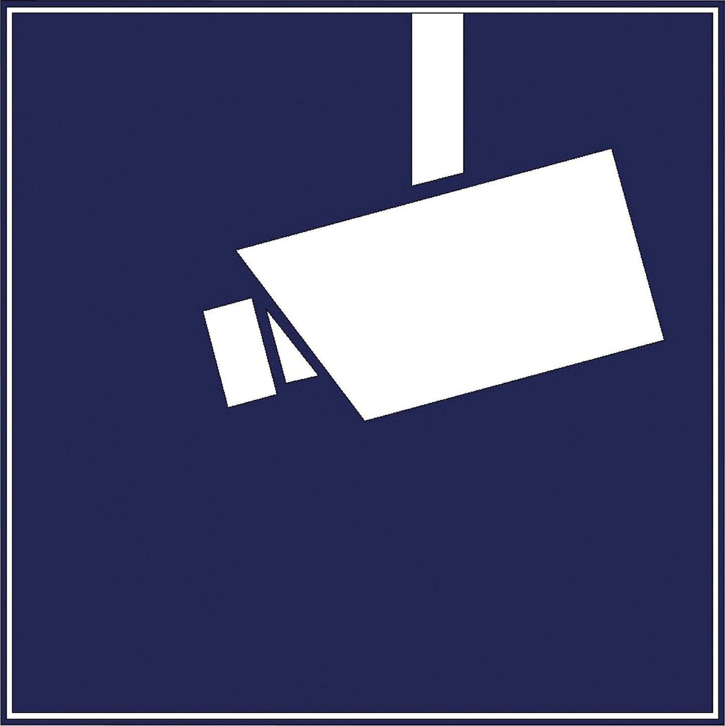 Video surveillance sticker WAK-V, 100x100mm, pack of 3