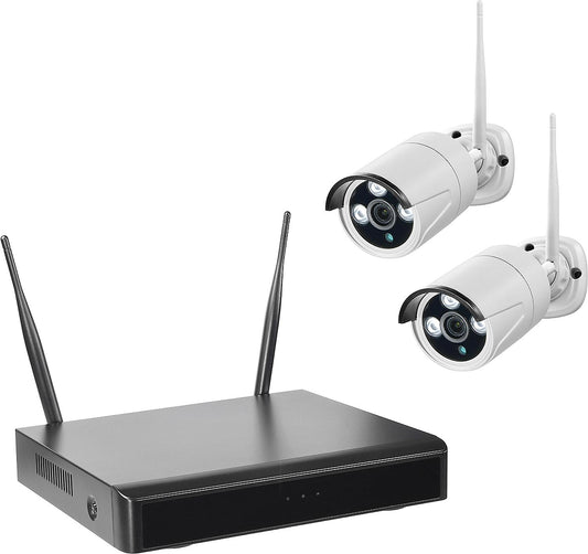 Wireless video surveillance with smart recorder, including 2 cameras WR100 Set B2