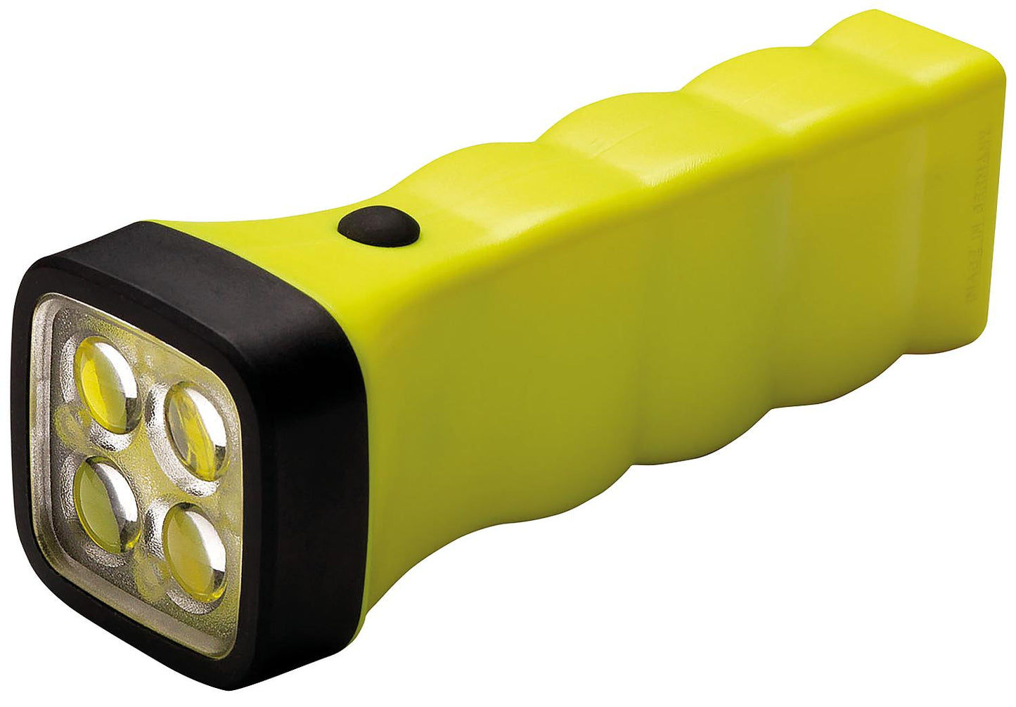Quatre lampes frontales et portatives LED EX jaunes, antidéflagrantes