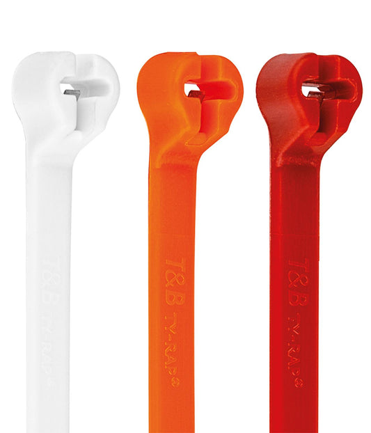 Colliers de serrage Ty-Rap TY525M-2 à nez en acier, standard 185,67 x 4,67 mm, 222 N, rt VPE 100