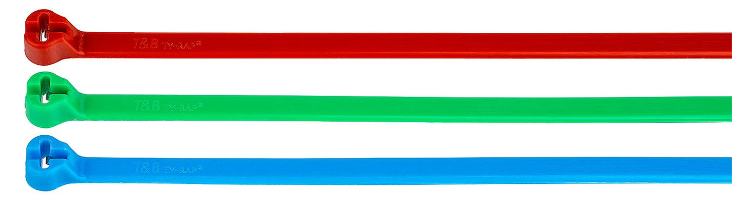 TYB25M-2 Ty-Rap steel nose cable ties, standard, 186x4.8mm, 220N, rt PU 1000