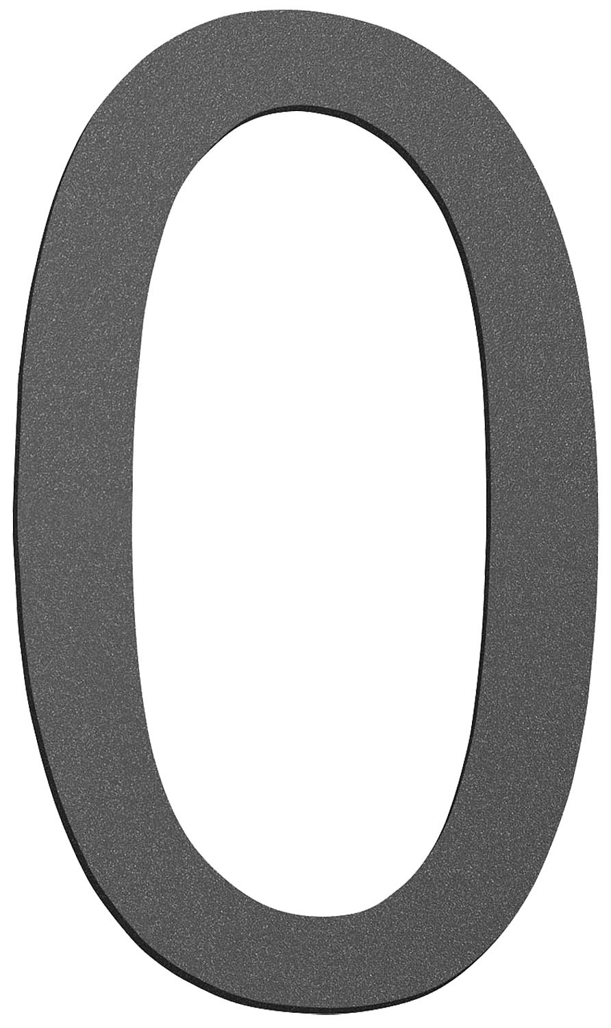 Small house number sign "c" anthracite, stainless steel