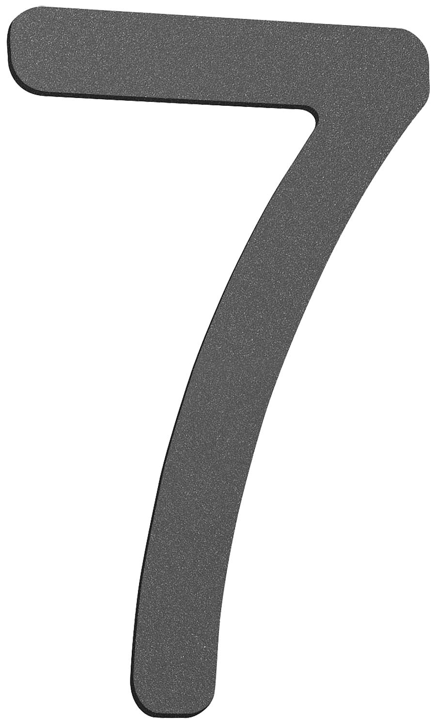 Small house number sign "c" anthracite, stainless steel