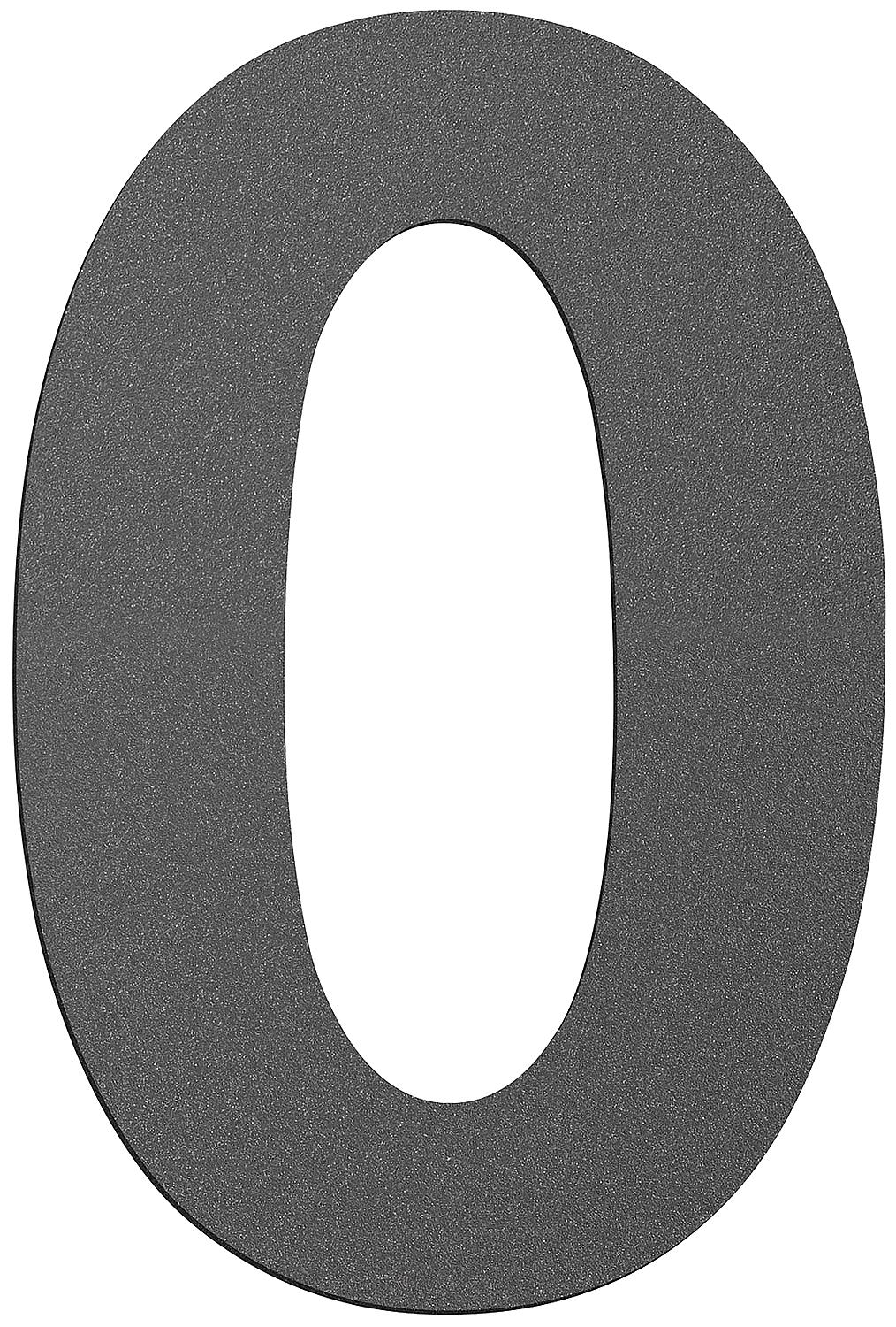 House number sign large "c" anthracite, stainless steel